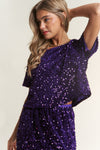 Royal Sequin Top