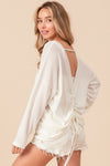 Bibi Backless Drawstring Top