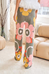 Flower Power Cozy Wide Leg Pants