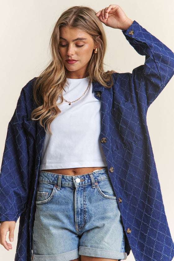 Denim Button Up Shacket