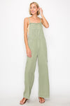 Sage Wide Leg Overalls