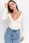 L/S Surplice Bodysuit