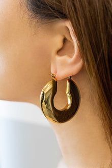  Disk Hoop Earrings