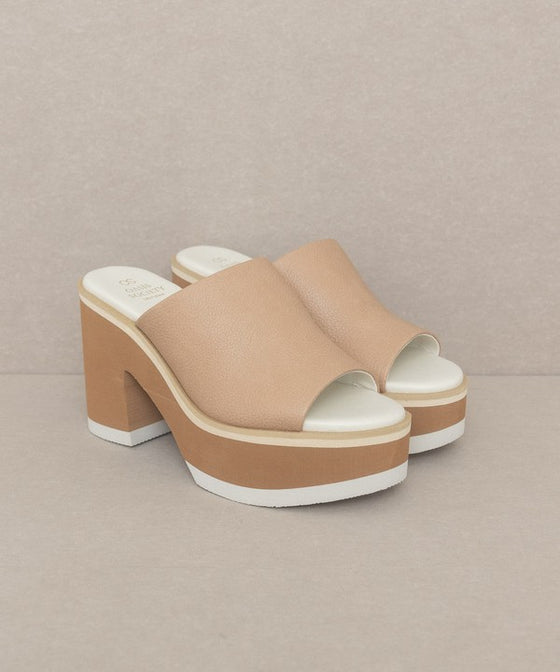 Maren - Layered Platform Heel Slides