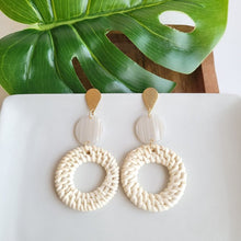  Lana Earrings- Light Rattan