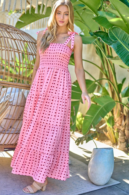 Cheri Smocked Maxi Dress