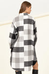 Checkered Longline Jacket