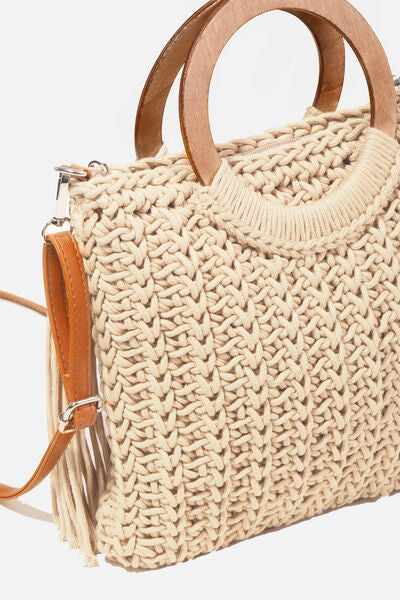 Bailey Crochet Convertible Tote Bag