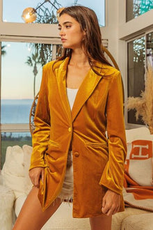  Marigold Long Sleeve Blazer