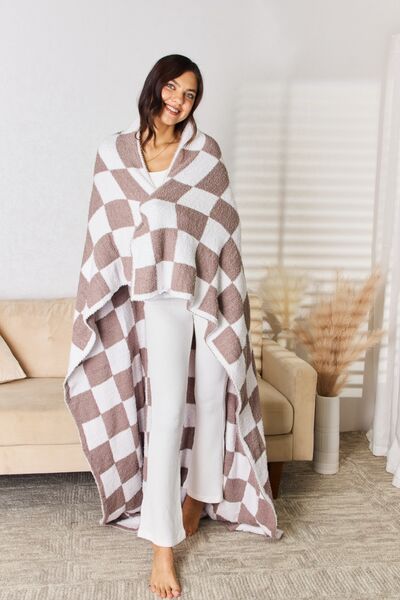 Checkered Decorative Throw Blanket