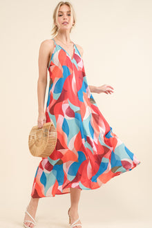  Multi Abstract Cami Dress