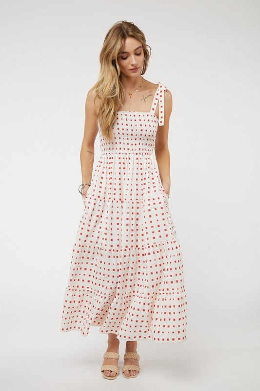 Cheri Smocked Maxi Dress