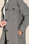 Houndstooth Long Jacket