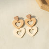 Cutout Heart Acrylic Earrings