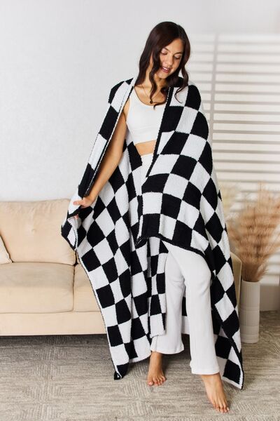 Checkered Decorative Throw Blanket