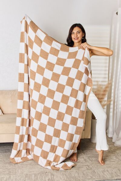 Checkered Decorative Throw Blanket