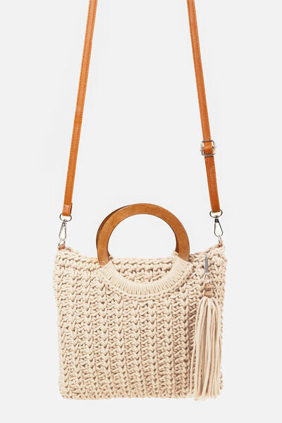 Bailey Crochet Convertible Tote Bag