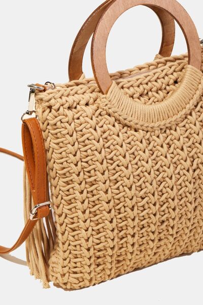 Bailey Crochet Convertible Tote Bag